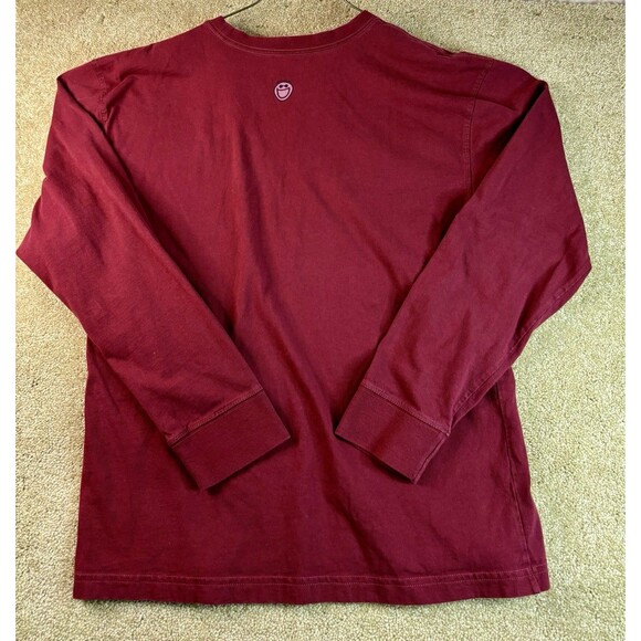 LIFE IS GOOD Red Long Sleeve Tee Christmas Xmas It’s A Wonderful Life Medium Dog - Picture 4 of 10